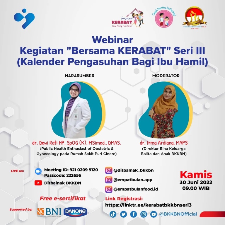 Bersama Kerabat Seri 3 “Kalender Pengasuhan Bagi Ibu Hamil”