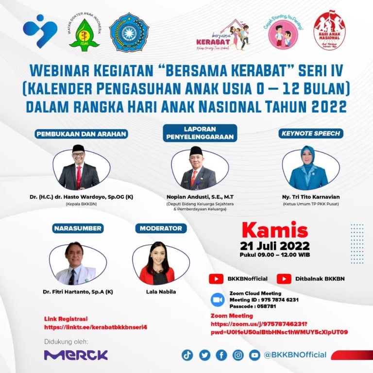 Bersama Kerabat Seri 4 “Kalender Pengasuhan Anak Usia 0-12 Bulan”