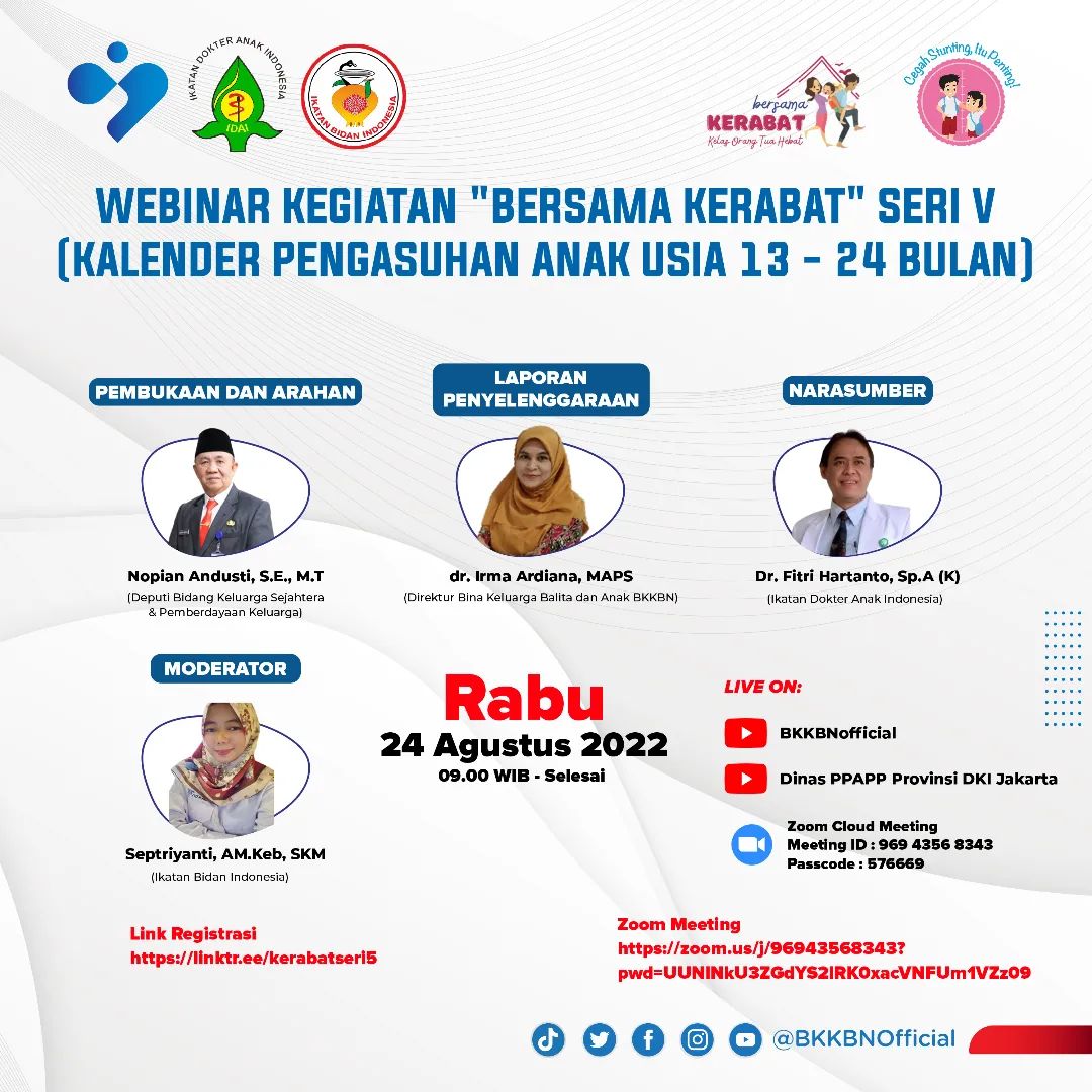 Bersama Kerabat Seri 5 “Kalender Pengasuhan Anak Usia 13 – 24 Bulan”