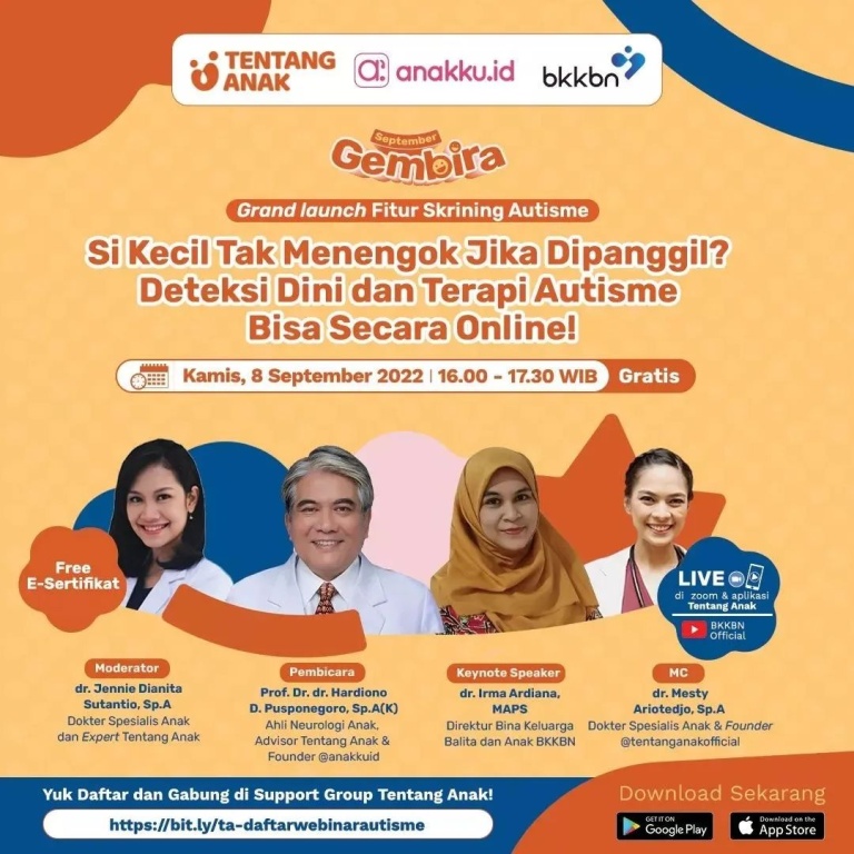Si Kecil Tak Menengok Jika Dipanggil? Deteksi Dini dan Terapi Autidme Bisa Secara Online!