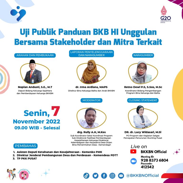 Uji Publik Panduan BKB HI Unggulan Bersama Stakeholder dan Mitra Terkait
