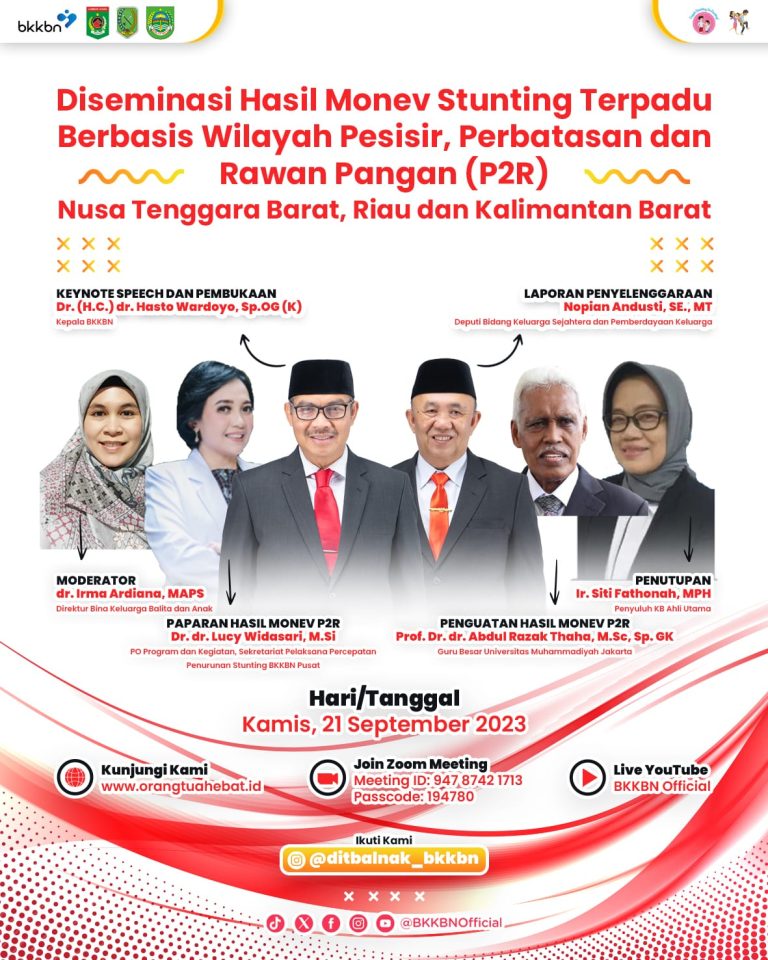 Diseminasi Hasil Monev Stunting Terpadu Berbasis Wilayah P2R