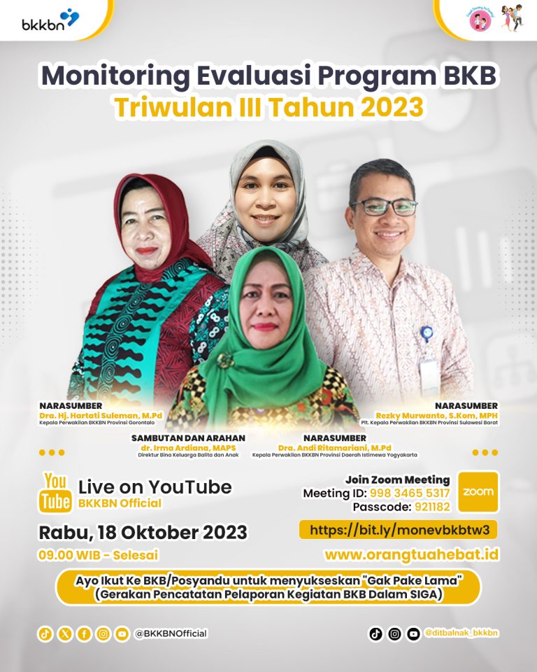 Monitoring Evaluasi Program BKB Triwulan III Tahun 2023