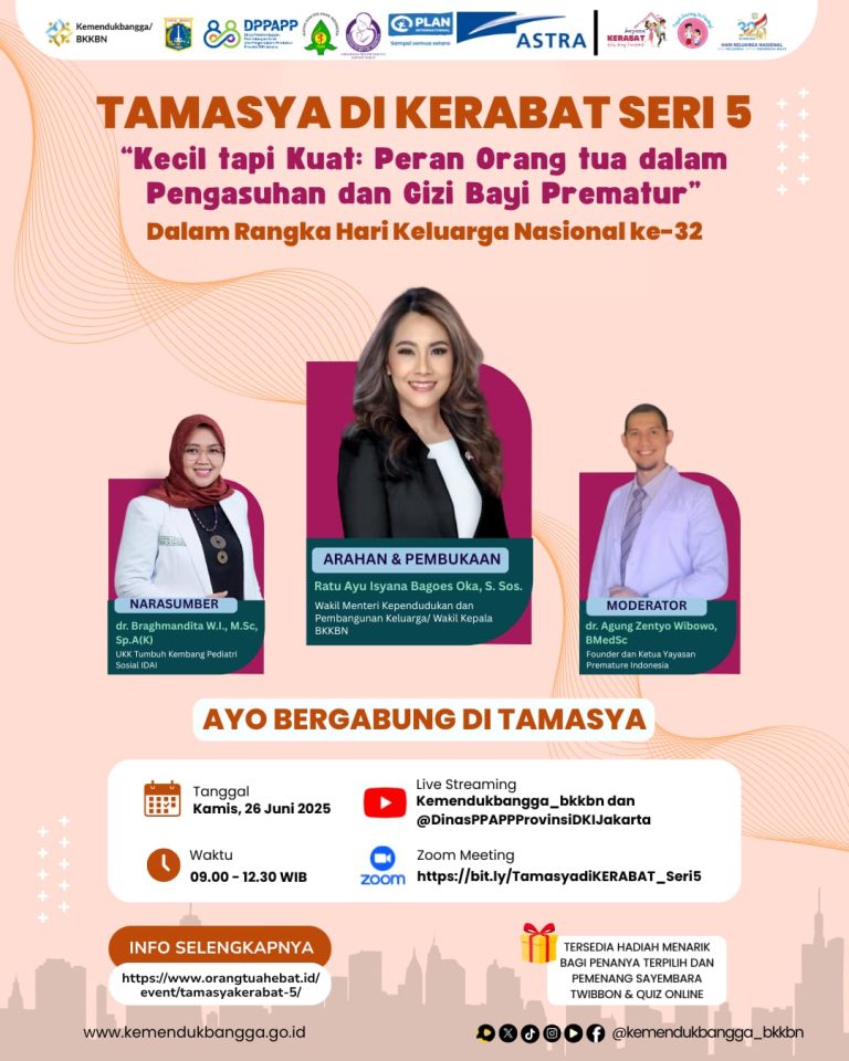 TAMASYA di KERABAT Seri 5 “Kecil Tapi Kuat: Peran Orang Tua dalam Pengasuhan dan Gizi Bayi Prematur“