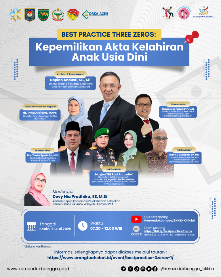 Best Practice Three Zeros: Kepemilikan Akta Kelahiran Anak Usia Dini