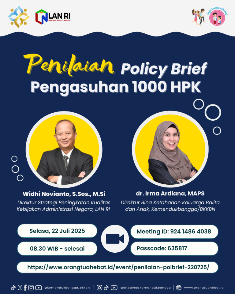 Penilaian Policy Brief Kajian Pengasuhan 1000 HPK Tahun 2025