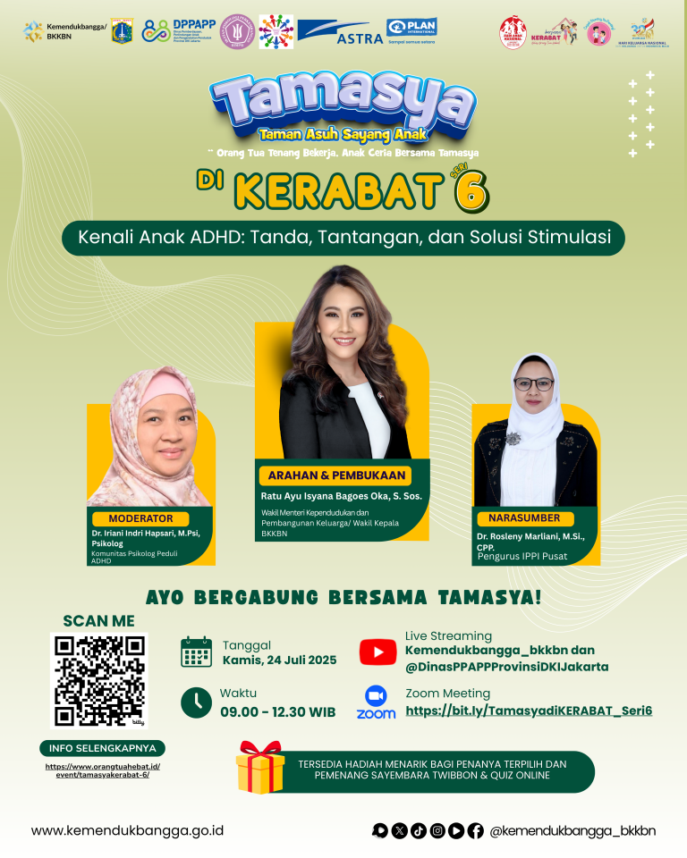 TAMASYA di KERABAT Seri 6 “Kenali Anak ADHD: Tanda, Tantangan, dan Solusi Stimulasi”