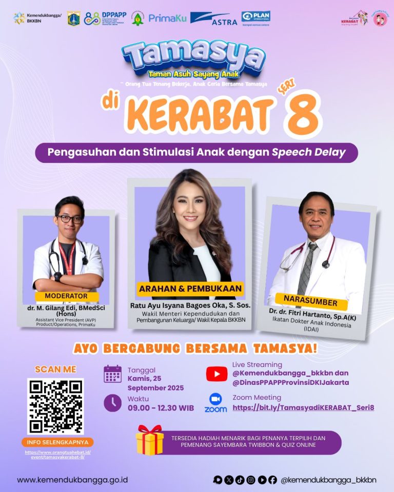 TAMASYA di KERABAT Seri 8 “Pengasuhan dan Stimulasi Anak dengan Speech Delay”