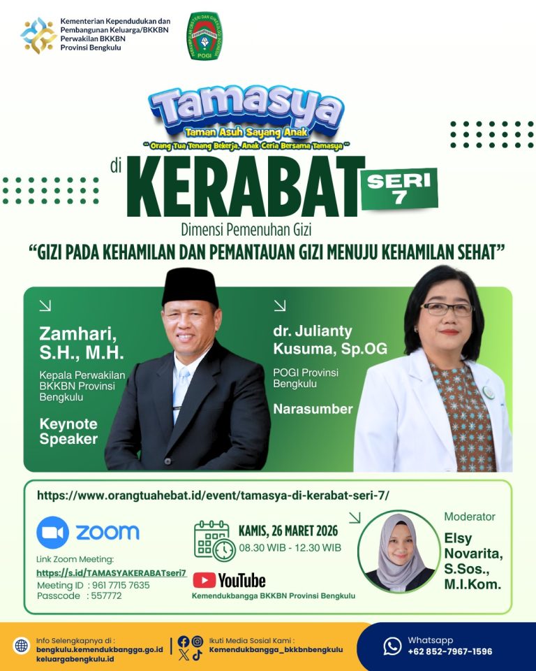 TAMASYA di KERABAT Seri 7  “Dimensi Pemenuhan Gizi: Gizi Pada Kehamilan dan Pemantauan Gizi Menuju Kehamilan Sehat”