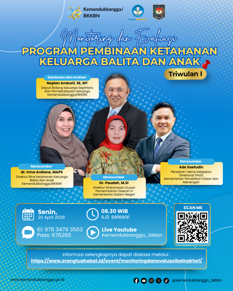 Monitoring dan Evaluasi Program Pembinaan Ketahanan Keluarga Balita dan Anak Triwulan I
