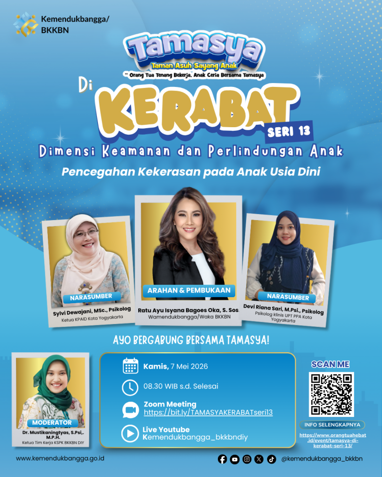 TAMASYA di KERABAT Seri 13 “Dimensi Keamanan dan Perlindungan: Pencegahan Kekerasan Pada Anak Usia Dini”