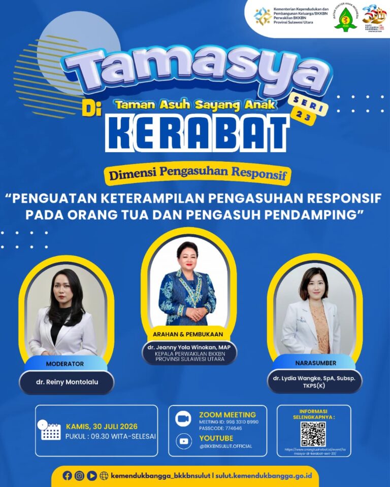 TAMASYA di KERABAT Seri 23  “Dimensi Pengasuhan Responsif: Penguatan Keterampilan Pengasuhan Positif Pada Orang Tua dan Pengasuh Pendamping”