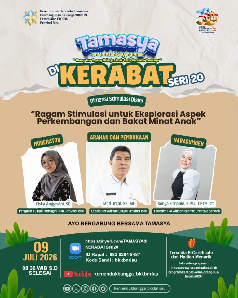 TAMASYA di KERABAT Seri 20  “Dimensi Stimulasi Dini: Layanan Menyeluruh Anak Berkebutuhan Khusus”