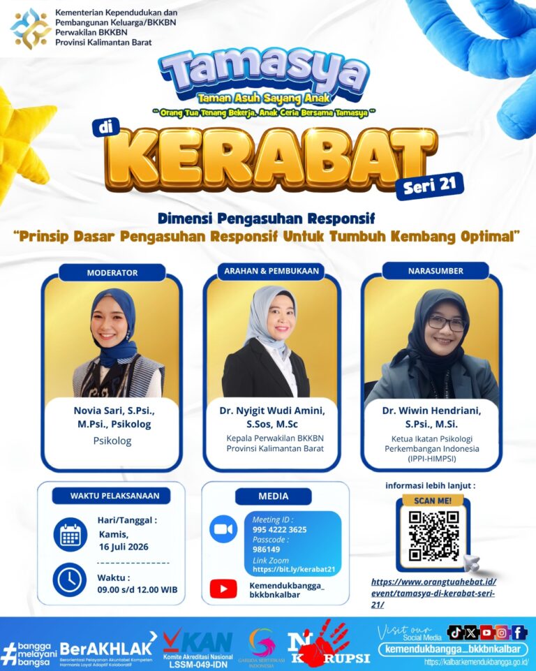 TAMASYA di KERABAT Seri 21  “Dimensi Pengasuhan Responsif: Prinsip Dasar Pengasuhan Responsif Untuk Tumbuh Kembang Optimal”